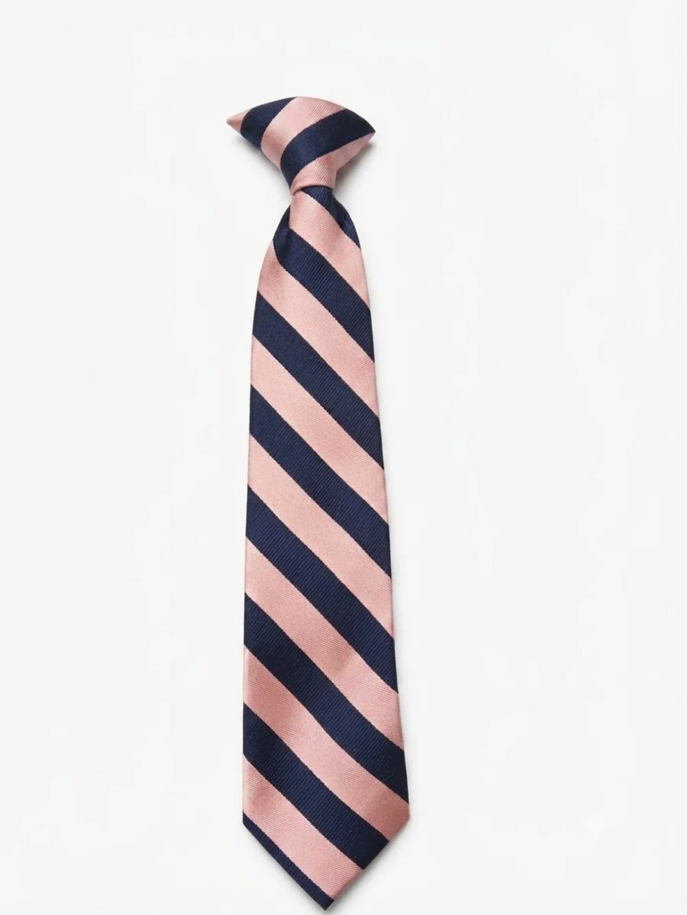 Kids Pink and Navy Striped Tie
